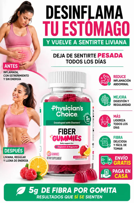 Fiber Gummies™️ - Limpia tu Sistema y Desinflama tu Estómago