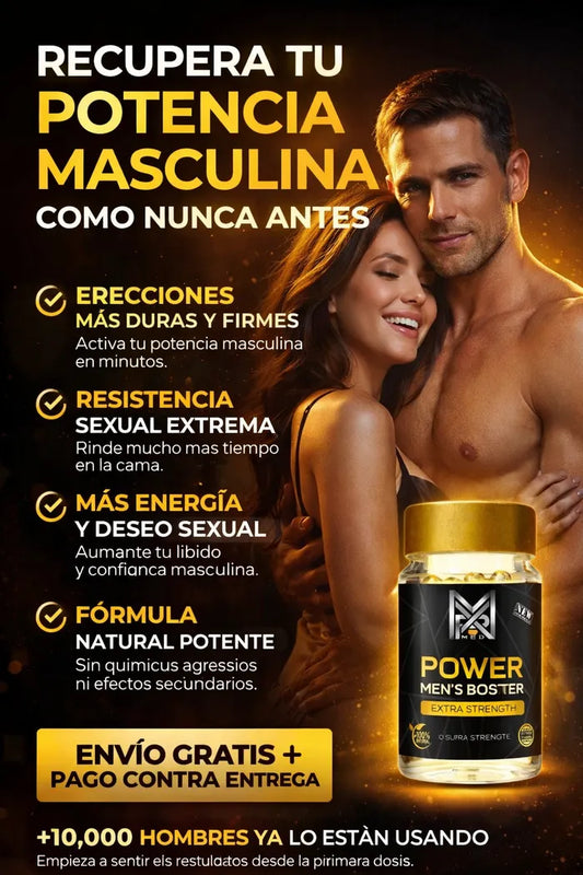 Power Men’s Booster™️ – Fórmula Masculina para Potencia y Vitalidad