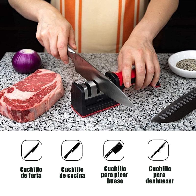 Afilador De Cuchillos Profesional 3 en 1