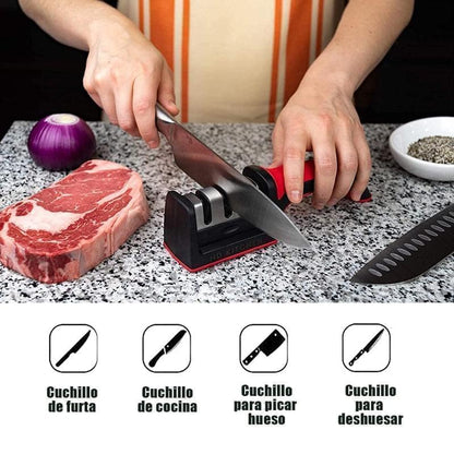 Afilador De Cuchillos Profesional 3 en 1